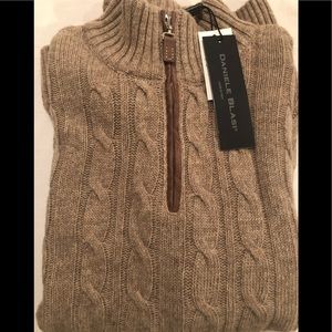 Wool quarter zip sweater